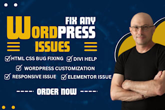 fix wordpress issues wordpress bug fix wordpress website fix wordpress error