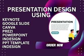 create presentation design on prezi keynote powerpoint pitch deck google slides
