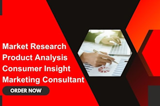 do market research, product analysis, consumer insight, be marketing consultant