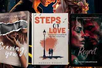 design a professional romance book cover with elegance