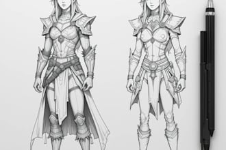 make create a d and d character and portrait