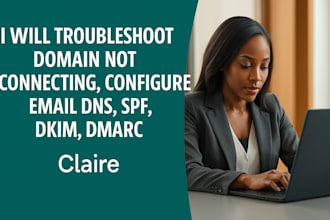 fix domain issue, configure email dns, spf, dkim, dmarc