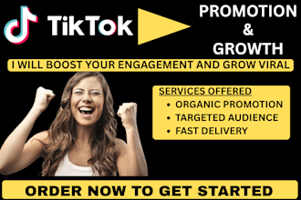 grow tiktok account, promote video organically