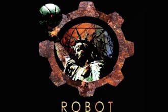 design winning robot basketball club logo