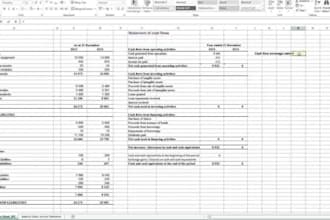enter and organize financial or simple data in excel