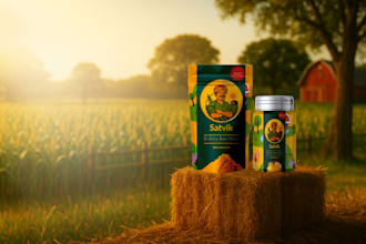 design custom modern and premium packaging and labels
