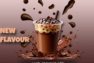 design professional food or beverage posters