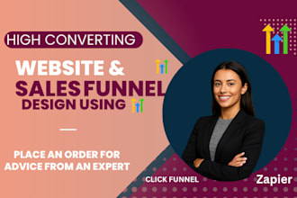 build gohighlevel website landing page clickfunnel sales funnel zapier hubspot