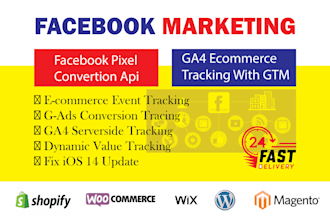 configure facebook convertion API and ga4 server tracking