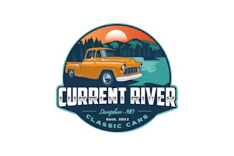 design outstanding car, racing car, car wash vintage logo in 12 hours