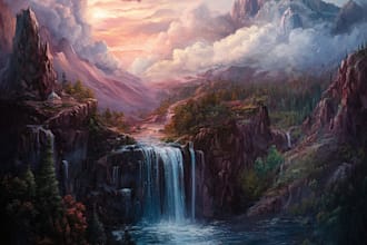 create fantasy environment concept art digital landscapes