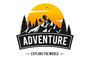 design high quality  travel t shirt logo with free source file
