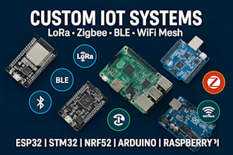 do esp32 stm32 nrf52 arduino raspberry pi for lora ble wifi mesh zigbee projects