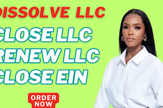 dissolve llc, close ein, amend llc, renew llc