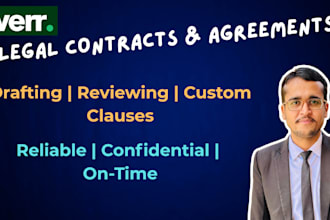 draft or review legal contracts and agreements