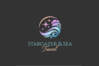 design classic elegant travel company logo