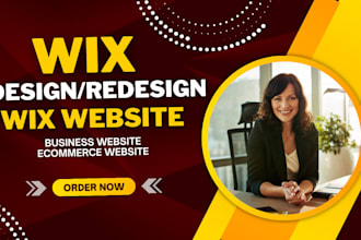 design wix ecommerce website or wix website design redesign