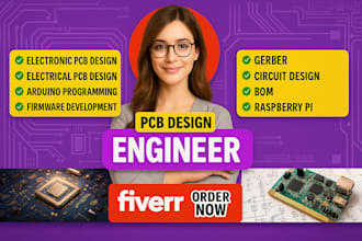 design custom electronics schematic pcb circuit board esp32 programming bios