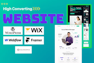 re edit, redesign, copy clone, migrate or revamp wix webflow squarespace website