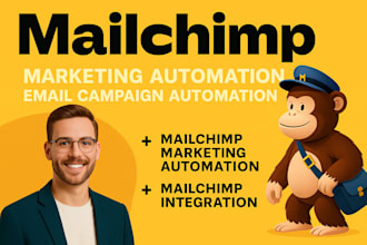 set up mailchimp automation, mailchimp active campaign, maichimp landing page