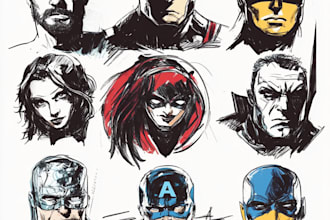 draw comic book characters