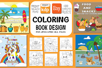 design activity coloring pages for amazon KDP coloring book