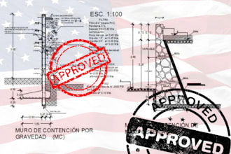 design structural plans pe stamp retaining wall foundation calculation