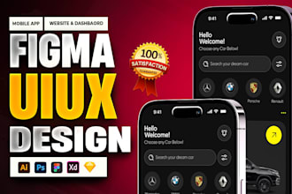 responsive ui ux design for mobile app and uiux dashbaord