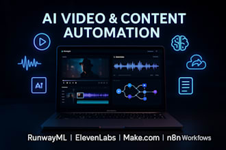 ai video, content automation with make com, n8n ai agent, runway, elevenlabs