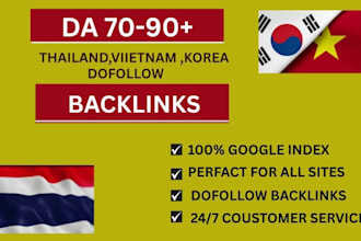 do full SEO korean backlinks service package for top rank