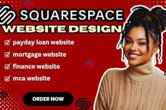 build squarespace mca website business loan leads mca business loan website