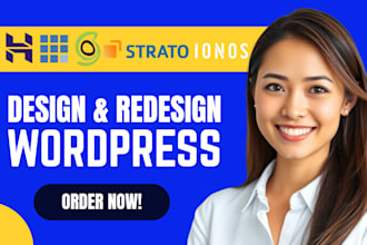 build wordpress website on bluehost, godaddy, namecheap, siteground, hostinger
