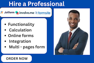 setup jotform involve me, interact form site
