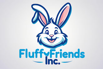 create rabbit mascot logo for your business only 12 hours