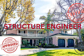 california stamp, civil structure engineer, florida stamp, for house plan