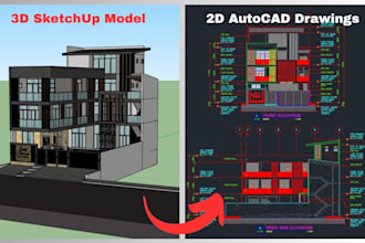 convert 3d model to 2d autocad drawings