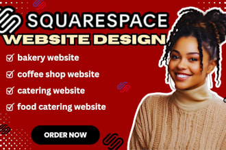 design bakery website coffee website catering website using squarespace