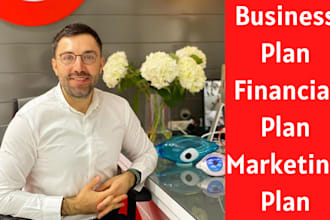 write a business plan with a financial plan for startups, business plan writer