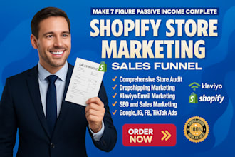promote shopify store, manage ecommerce shopify marketing to boost shopif