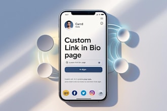 design a custom link in bio page with carrd, framer, or notion