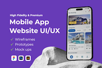 design modern and responsive websites and mobile apps