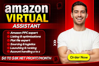 be your amazon fba virtual assistant and amazon ppc expert