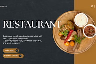 develop wordpress restaurant website with menu design