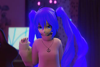 custom mmd animations, fix koikatsu models, 2d 3d chibi vtuber, pngtuber avatar