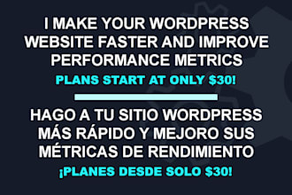 fix your slow wordpress website and make it faster