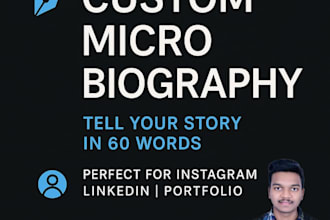 craft a powerful one paragraph instagram or personal bio