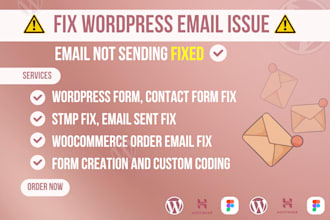 fix wordpress contact form issue, wp form issue, wpgmail SMTP, woocommerce email
