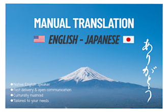 manually translate japanese to english