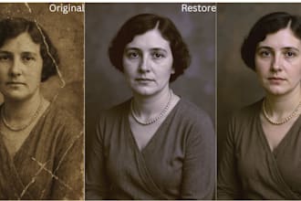 restore old photos for you