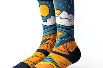 do unique socks design and custom socks design